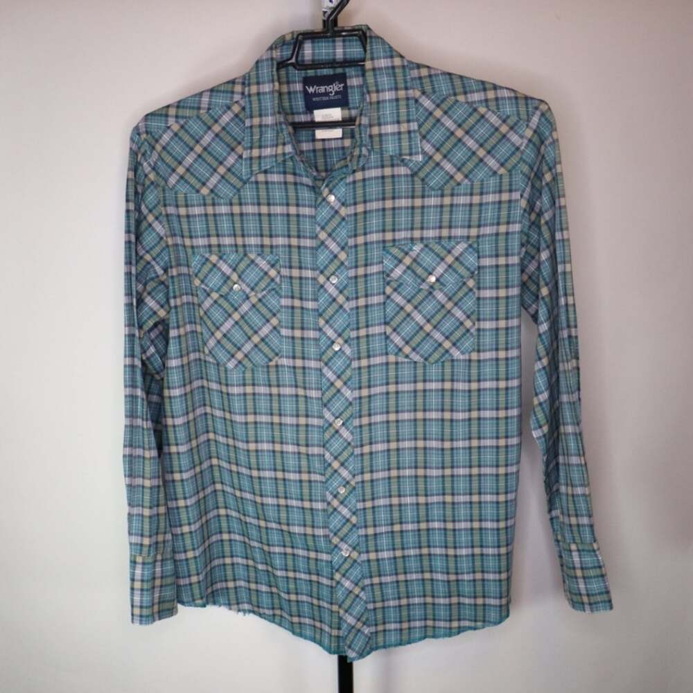 Wrangler Pearl Snap Long Sleeve Size Large Mens